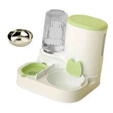 Food Bowl Automatic Pet Feeder Water Dispenser Transparent Window Easy Refill for Puppies Kittens Rabbits
