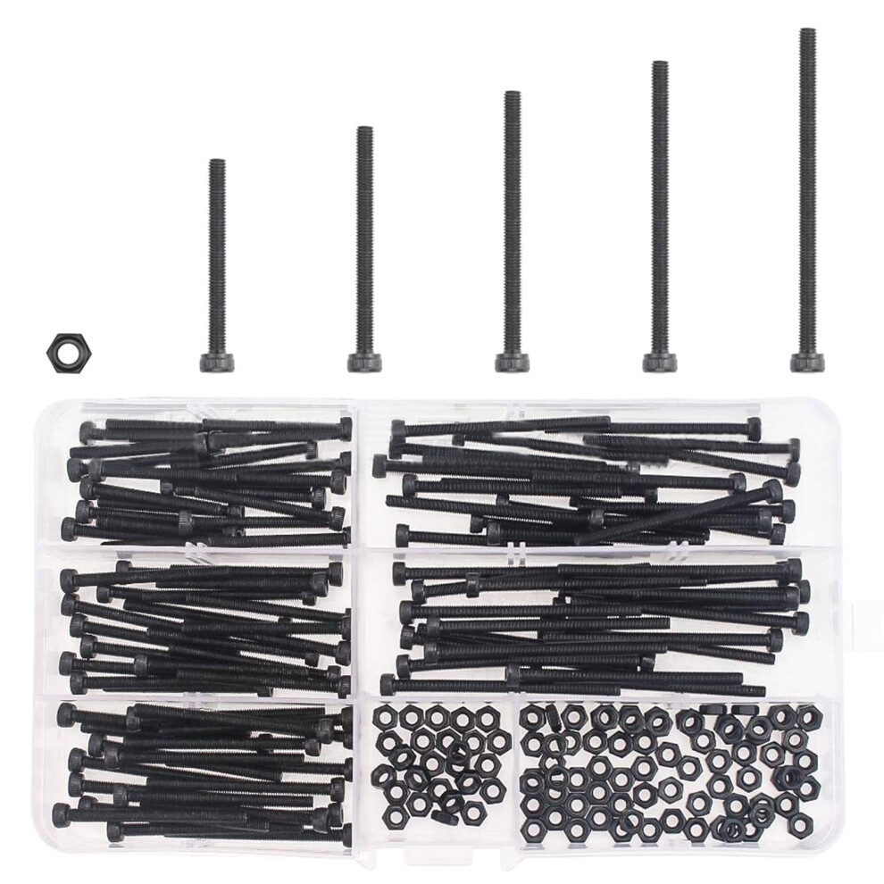 200Pcs Socket Head Caps Screws 304 Stainless Steels Hexagons Head Metric Screws Bolt And Nut Assortment Set With Wrenches 9485826600572