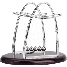 Newton's Cradle Balance Ball: Leuk wetenschappelijk bureauspeelgoed, educatief hulpmiddel voor natuurkunde, kinetische ballen om mee te zwaaien voor