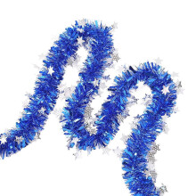 6.6FT Christmas Tinsel Garland, Metallic Tinsel Twist Garland, Christmas Tree Decorations, Home Indoor Holiday Party Supplies