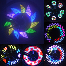 32LED DIY Bicycle Light Colorful Bike Wheel Spoke Light Cycling Tire Signal Lamp