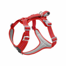 No-Pull Dog Harness for Extra Large Dogs, Adjustable, Reflective & Breathable, Padded Vest with 2 Metal Clips & Handle—Compatible with Seatbelts
