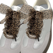 Leopards Prints Shoe Laces 140cm Long Flat Shoe Laces Organza Shoelaces for Adult Teen Sneakers Trainers Sport Shoe