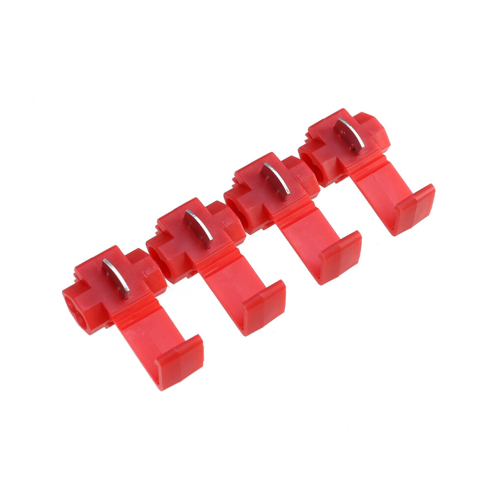 100 Pcs The Wire Solderless Wire Connector Quick Wire Connector Splice Connectors Terminal Crimp Branch Wire Connector 9418476665257