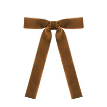 Set Of 36 Velvet Bows With Gold Twist Ties For Christmas Tree And Wrapping