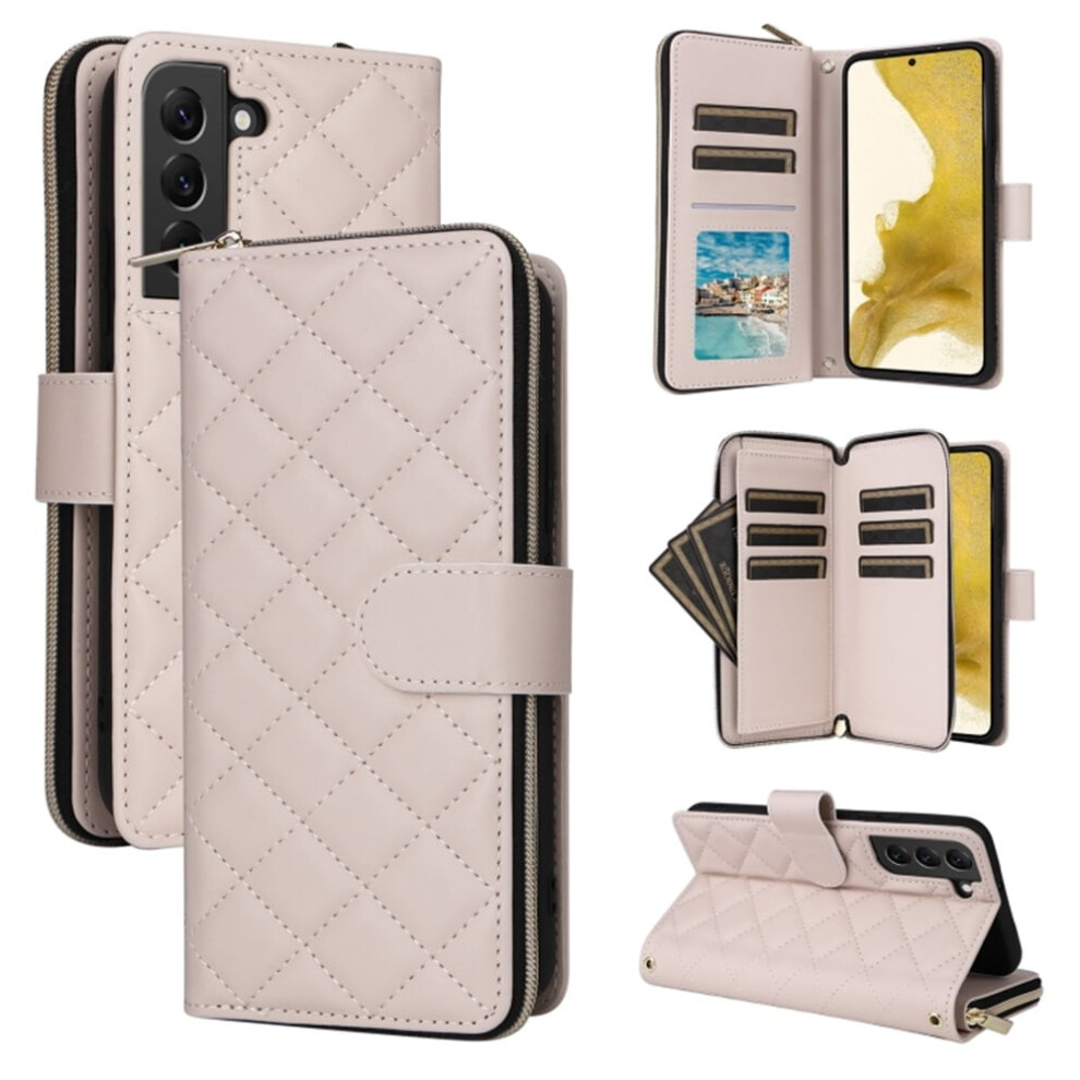 Samsung Galaxy S22+ 5G Magnetic Wallet Case Beige Cream 9170372624508