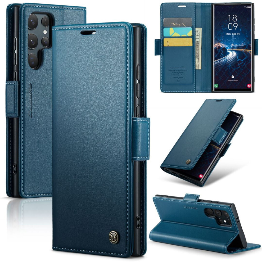 Caseme Leather Wallet Case For Samsung Galaxy S24 Ultra 9170372626373