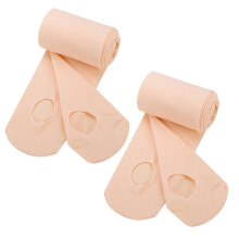 Ballet Tights for Women Girls 2 Pairs Soft Transition Tights Ballet Dance Leggings Pantyhose Ballet Stockings with Hole