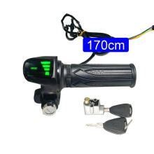 E-Bike Throttle Handle with LCD Display and 170cm Cable