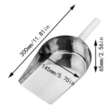 Metal Ice Scooper Commercial-Grade Ice Scoop – Heavy-Duty Metal Scooper for Bars & Home Use, Dishwasher Safe, Stainless Steel Ice Scoop, Silver1