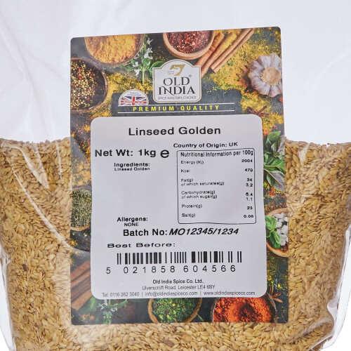 Old India Linseed Golden 1kg 1