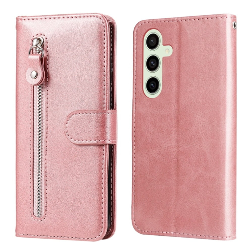 Leather Wallet Case For Samsung Galaxy S24 Fe 5G 6.7 Pink 9170372628322