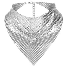 Metallisk Punk Bandana Tørklæde - 15,5x32cm