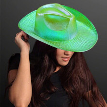 1 Pc Fluorescent Colorful Cowboy Hat - Wide Brim, Party Holiday Festive Accessory for Events