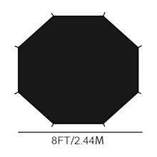 Trampoline Sun Shade Cover 8ft 10ft 12ft 14ft Sun-Protection Trampolines Antis Trampoline Tops Cover Accessories For Outdoor Backyard Playground