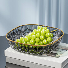 Fruit Bowl Basket Fruit and Vegetable Holder For Kitchen Counter - Countertop Display Baskets Organizer Bowl Storage for Veggie Fruits Snack - Grey