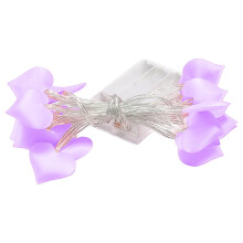9.8FT Heart String Lights for Room Decoration, Valentine's Day Bedroom LED Lights, Decorative String Lights for Home Decor and Ambiance, Purple