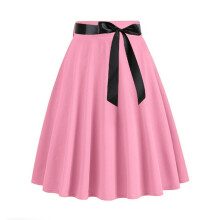 Pink Casual Skirt for Teen Girls – Loose Fit, Medieval/Renaissance/Steampunk Style, Midi Skort, Y2K Trend, XXL