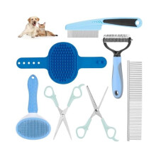 with Pet Shedding Slicker Brush, Bath Massage for Rabbit, Puppy, Kitten, All Hair Types, Includes Multiple Combinations of Combs and Brushes