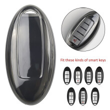 Black Transparent Key Fob Case for Nissan and Infiniti