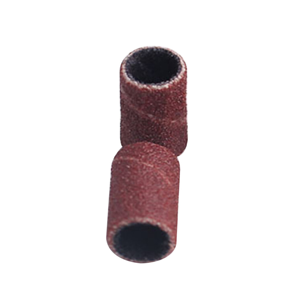 100Pcs Grinding Sand Ring Wear-resistant Fine Workmanship Durable Nail Electric Drill Machine Grinding Sand Ring for Nail Salon 120"