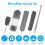 Vicloon Feather Duster, 7pcs Microfiber Duster, Chenille Duster Dust Cleaner Gap Long Handled Duster Reusable Bendable Washable Lightweight Dusters 3