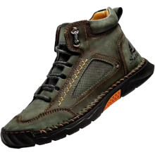 Sawbehind Men's Waterproof Handmade Leather Boots – Comfortable, Arch Support & Spacious Toe Box for Outdoor Adventures