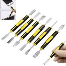 6pcs Hand Tools Set Phone Repair Tools Kit Disassembly Blades Pry Opening Tool Metal Crowbar Disassemble Kit Phone Spatula, A, Phone Repair Tools