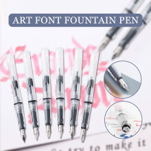 Calligraphy Lettering Fountain Art Pen Multiple Nib Sizes Smooth Ink Flow Safe Water Based for Drawing Greeting Card Writing Stationery