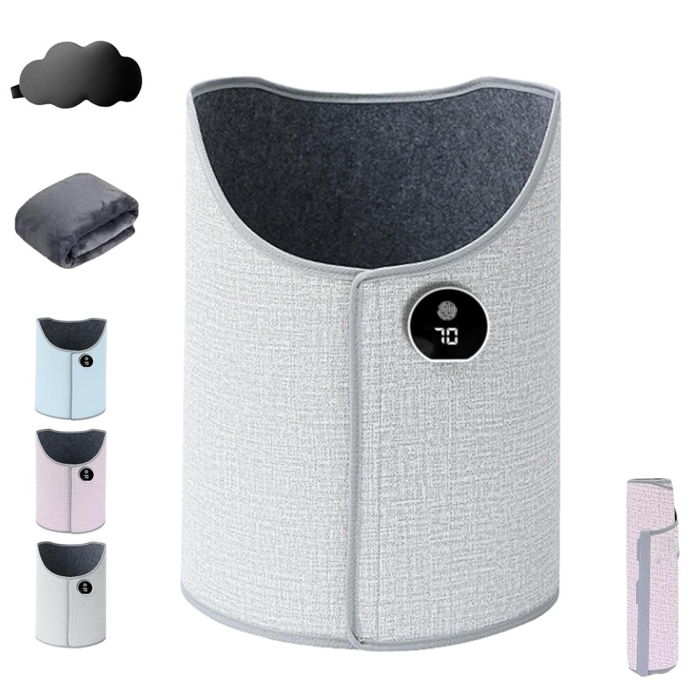 Gray Upgraded Leg Toaster Heater For Office, 6 Temp Settings & Timer, 5-Sec Heat, Overheat Protection, Portable Folding Foot Warmer (Gray)