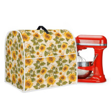 Dust Cover for Stand Mixer with Top Handle and Front Storage Pockets Washable Comfort Kitchen Small Appliance Accessories Easy to Clean, Sunflower