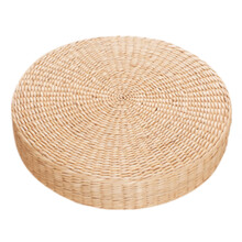 Coussin Tatami respirant, confortable et rond, tissé à la main en paille, pour le sol.