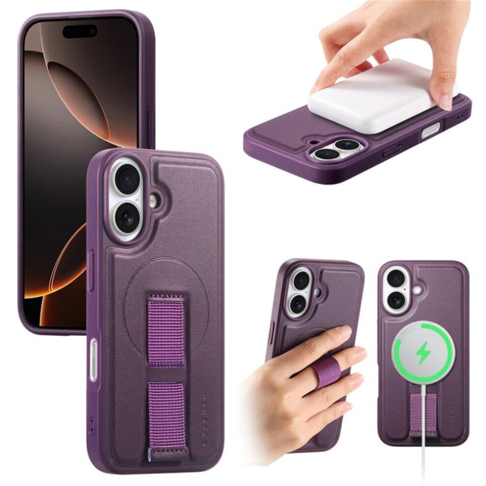 For Compatible With Iphone 16 6.1" Case With Belt Clip Holster And Kickstand Magsafe Magnetic Phone Cases,,For Compatible With Iphone 16 Purple 9170372112869