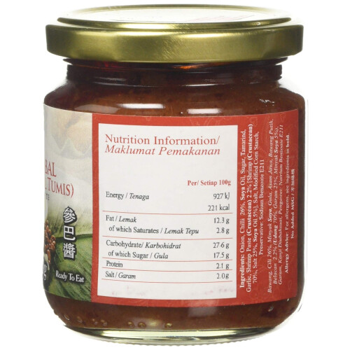 Dollee Nasi Lemak Sambal Paste, 200 g 1