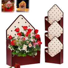 Boîtes enveloppes Saint-Valentin (4 pièces), boîtes cadeaux pliables et étanches pour fleurs, bonbons et cadeaux – Compatibles avec les