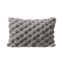 Coussins lombaires en velours à motif flocon de neige – Couleur unie, compatibles avec canapé et lit (maison/bureau), cadeau pour homme