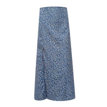 Saia maxi feminina boho floral com fenda, cintura alta, elástica, casual e leve para praia, ideal para férias de verão. Tamanhos B e S.