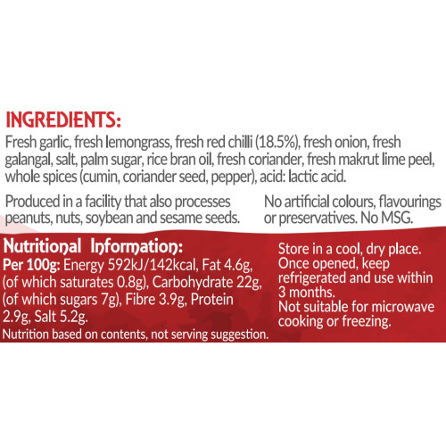 Thai Taste Red Curry Paste, 114g 1
