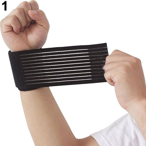Fasce compressive unisex in nylon nero Duixinghas, 40 cm x 7,5 cm
