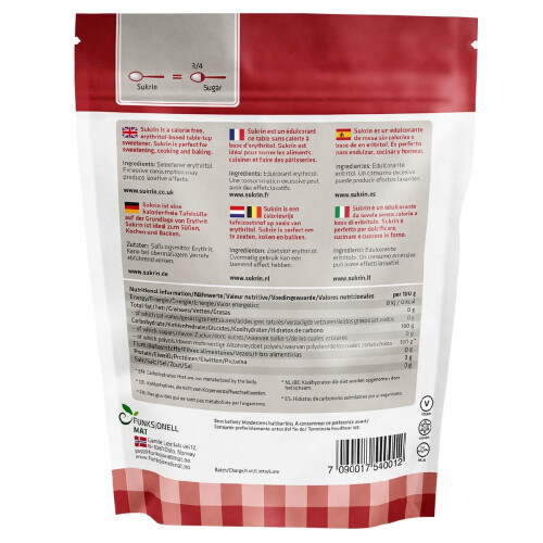 Sukrin Granulated Sugar 500g, Twin Pack 2