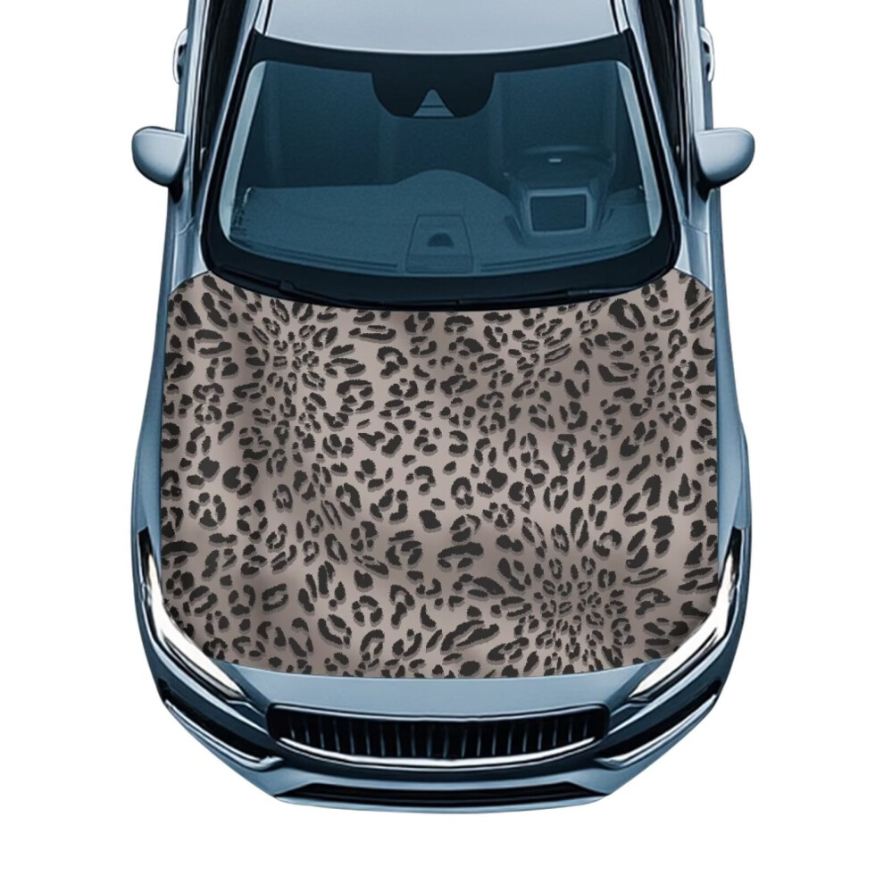 Snowproof Universal Car Hood Cover Â Cheetah/Leopard Print, Compatible With Most Sedans, Trucks, Pickups & Sports Cars Grey 9405492237919