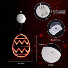 Oster-Neon-Leuchtreklamen, Hasen-Ei-Neon-LED-Lichter, USB-Osterfensterlichter, Wand- und Fensterdekoration für Partys, Feiertage, Schlafzimmer,