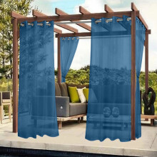 Utendørsgardiner blå 51B x 72L tommer maljepanel