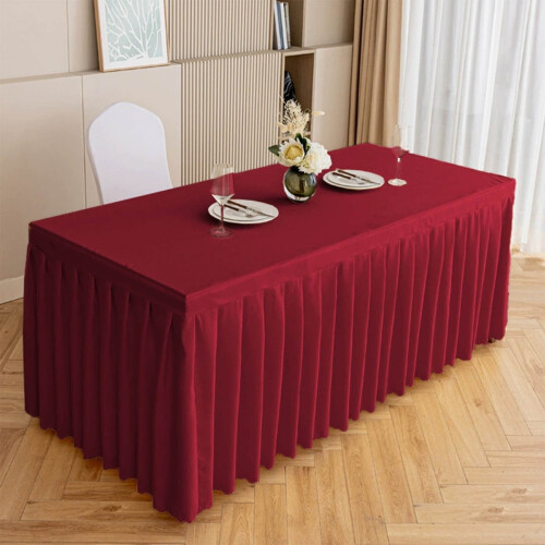 Enfärgad rektangulär bordsduk, polyester, 120x40x