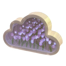 ABS tulipanblomst LED nattlys 1 stk