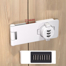 Cabinet door 3 digit combination lock turn knob hasp lock with combination