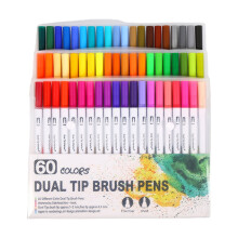 36/48/60/72/100 Colors Double Ends Brush Pen Set Watercolor Pen Felt Tip Pen Watercolour Markers