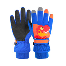 Kids Waterproof Winter Gloves Warm Snow Gloves Boys Girls Ski Gloves Toddler Mittens Windproof Blue 4-6 Years
