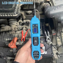 Kfz-Elektriktester, Gleichstrom-Kfz-Elektriktester, Kurzschlussfinder, 4,9 m langes Testkabel mit LED-Leuchte, kompatibel mit allen
