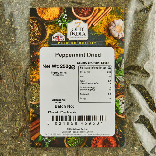Old India Peppermint Dried 250g 1